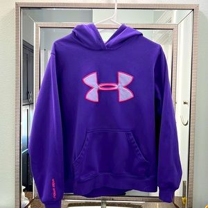 Women’s Under Armour size small sweatshirt.  Royal purple and pink